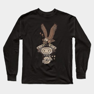 Machine with Eagle Long Sleeve T-Shirt